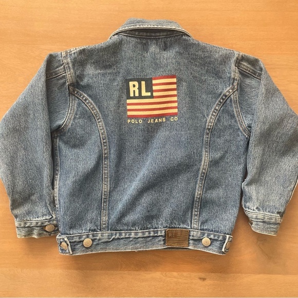 Polo Ralph Lauren Other - Vintage Polo Jeans Ralph Lauren American Flag Denim Jacket
